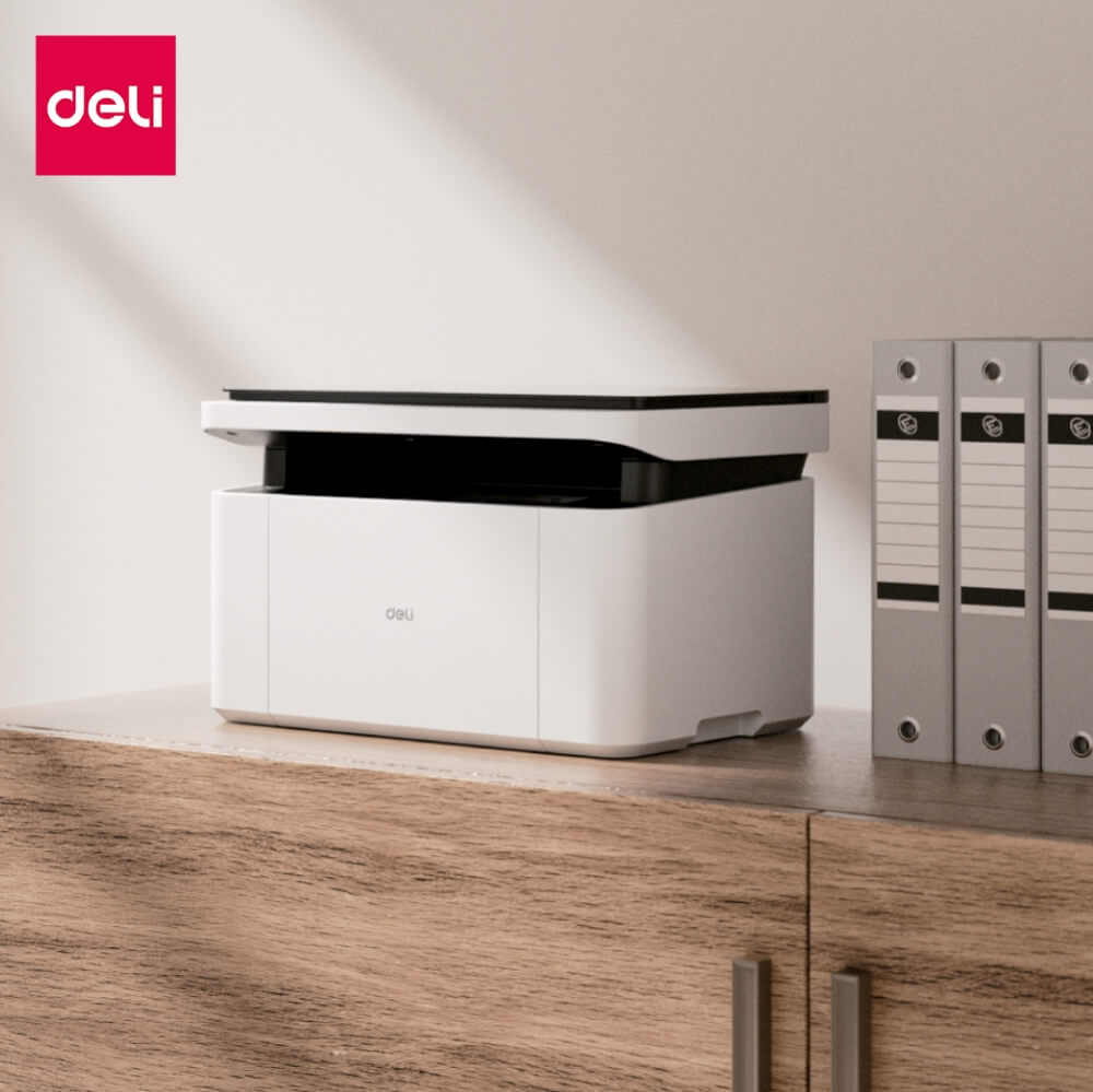 เครื่องปริ้นท์ DELI M1820W-GL-WH-01 แสกนเอกสารได้ A4 สีขาว